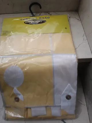 Cortinas de baño amarillas poliéster