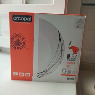 Vajilla 18 piezas nueva Arcopal