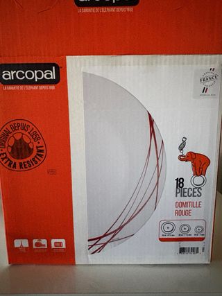 Vajilla 18 piezas nueva Arcopal