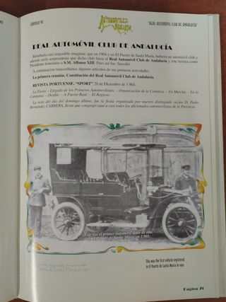 Un siglo de automovilismo en Andalucía