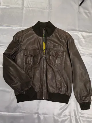 Cazadora Piel Roberto Garrudo Marrón