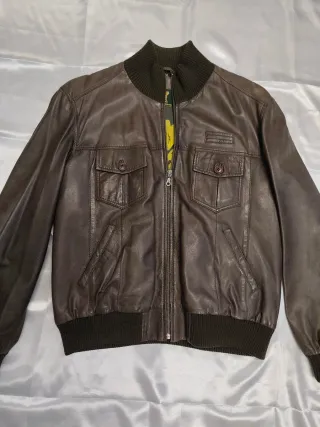 Cazadora Piel Roberto Garrudo Marrón