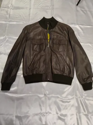 Cazadora Piel Roberto Garrudo Marrón