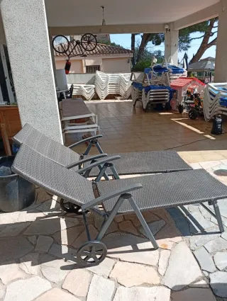 2 Tumbonas Gris 60€ las 2 tumbonas