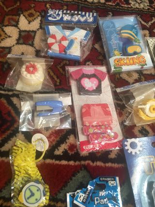 Collezione di gomme da cancellare