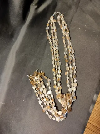 Collana madreperla vintage multistrato