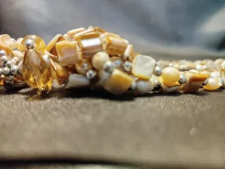 Collana madreperla vintage multistrato