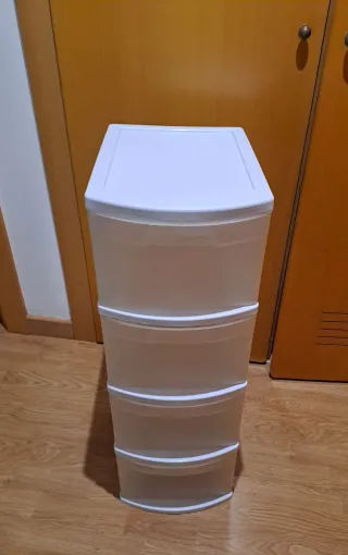 Cajonera Plástico 4 Cajones Blanca