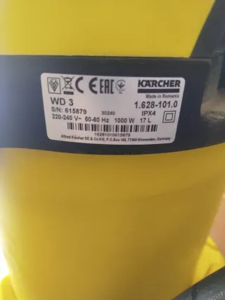 Aspirador Karcher Amarillo