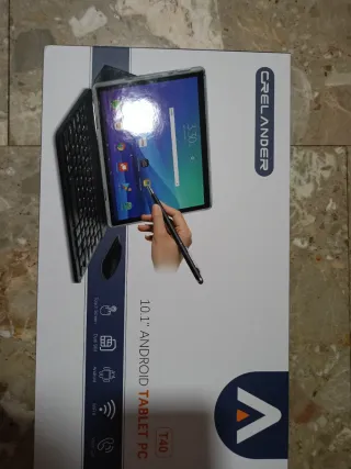 Tablet Crelander Gris con Lápiz