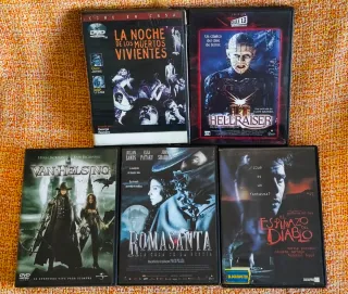 Lote 5 Películas DVD Terror/Acción