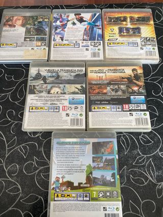 Lote 6 Juegos PS3: Minecraft, Call of Duty