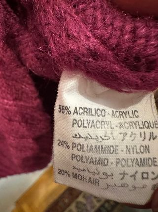 Maglioncino Aniye By fucsia collo alto donna