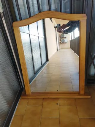 Espejo Marco Madera Madera