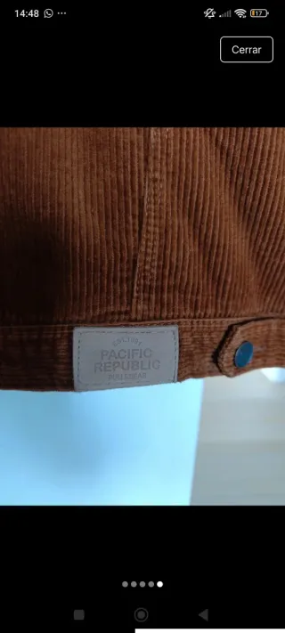 Chaqueta Pull&Bear borreguito Marrón Talla M