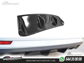 DIFUSOR TRASERO SKODA SUPERB MK3 2019-- NEGRO BRILLO