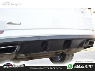 DIFUSOR TRASERO SKODA SUPERB MK3 2019-- NEGRO BRILLO