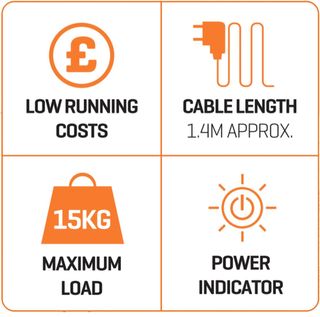 Daewoo HEA1874 Tendedero portátil plegable con cal