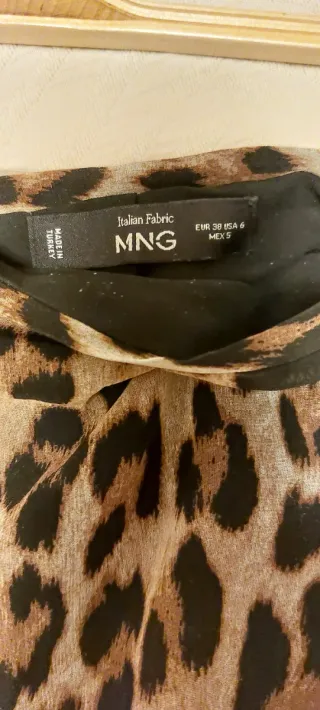 Falda Mango Estampado Leopardo