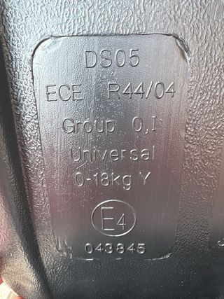 Sillita de coche negra de 0-18kg