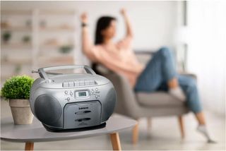 Lenco SCD-420SI - Radio FM portátil con reproducto