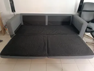 Sofá Cama Gris Tela
