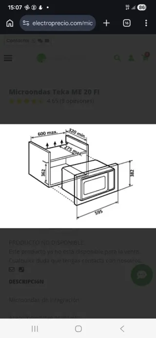 Microondas Teka ME 20 FI