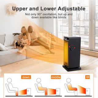 OMISOON Calefactor 2000W, ECO Calefactor bajo Cons