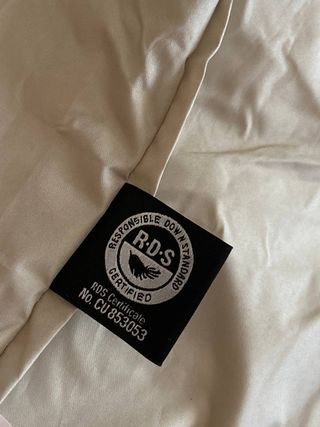 Abrigo de plumas beige talla S