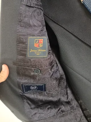 Traje Chaqué 3 Piezas + Tirantes Azul