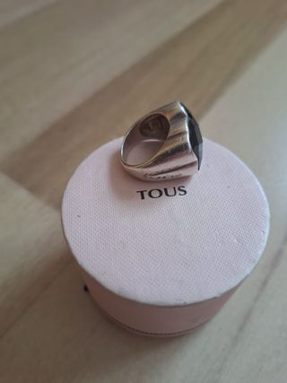 Anillo Tous Plata Negro