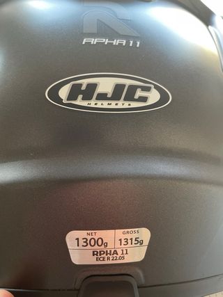 Casco Moto integral HJC RPHA11 Negro Mate Talla L