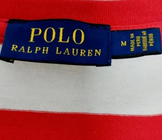Camiseta Polo Ralph Lauren rayas rojas y blancas
