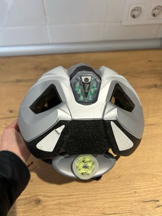 Casco Crivit Bicicleta Ajustable Blanco y gris