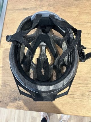 Casco Crivit Bicicleta Ajustable Blanco y gris