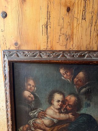 Antiguo cuadro/ pintura de iglesia (medidas 65x52)