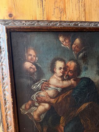 Antiguo cuadro/ pintura de iglesia (medidas 65x52)