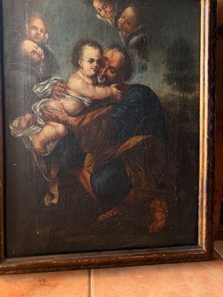 Antiguo cuadro/ pintura de iglesia (medidas 65x52)