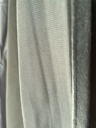 Par de cortinas de terciopelo verde