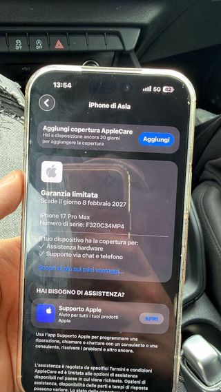 iPhone 17 Pro Max Argento/Bianco