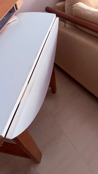 Mesa de cocina madera maciza patas