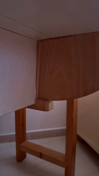 Mesa de cocina madera maciza patas