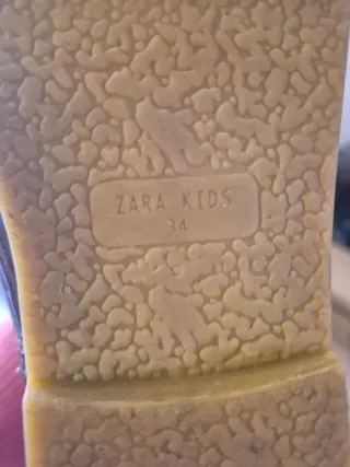 Botas charol bajas talla 34