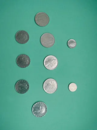 Lotto di 10 Monete Italiane Lire