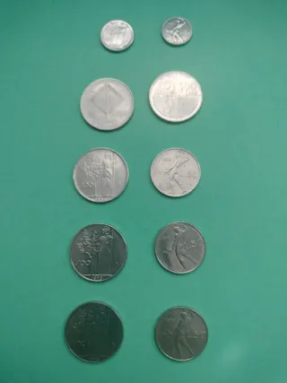 Lotto di 10 Monete Italiane Lire
