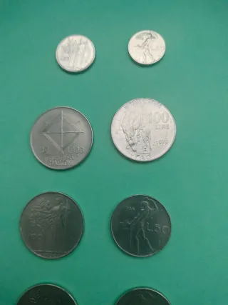 Lotto di 10 Monete Italiane Lire