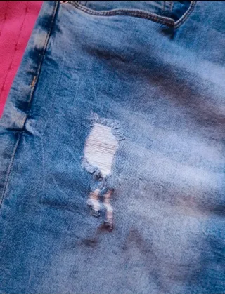 Pantaloni Benetton strappati blu