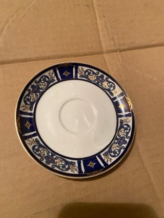 Servizio Caffè Porcellana Oro Blu, da 15 pezzi