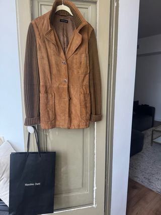 Massimo Dutti Chaqueta Ante y Punto