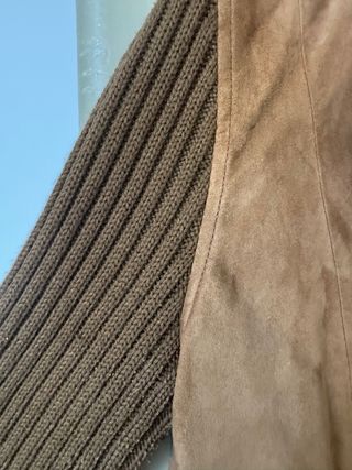 Massimo Dutti Chaqueta Ante y Punto